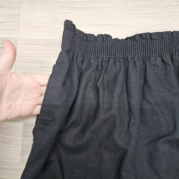 J. Crew Womens Black Pull-on Pocket Mini Skirt Size 2 - Picture 2 of 6
